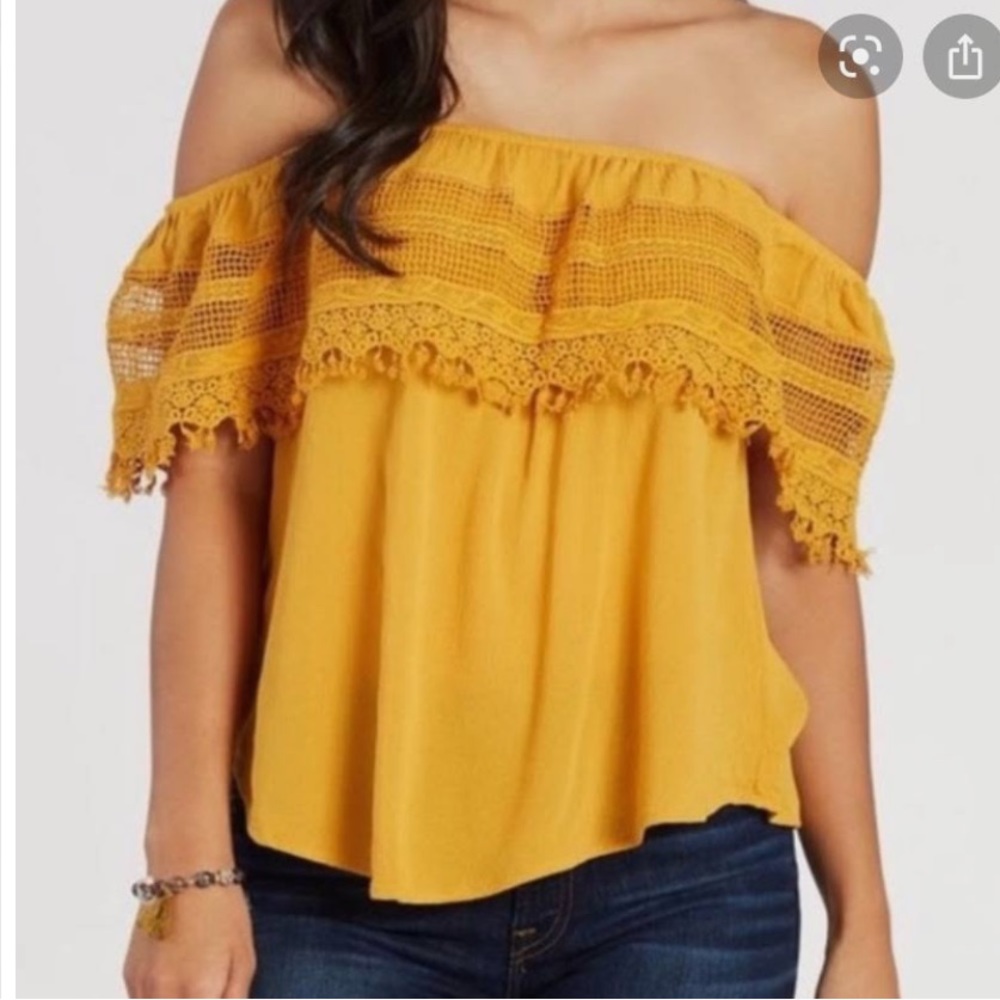 Anthropologie Off the Shoulder Top